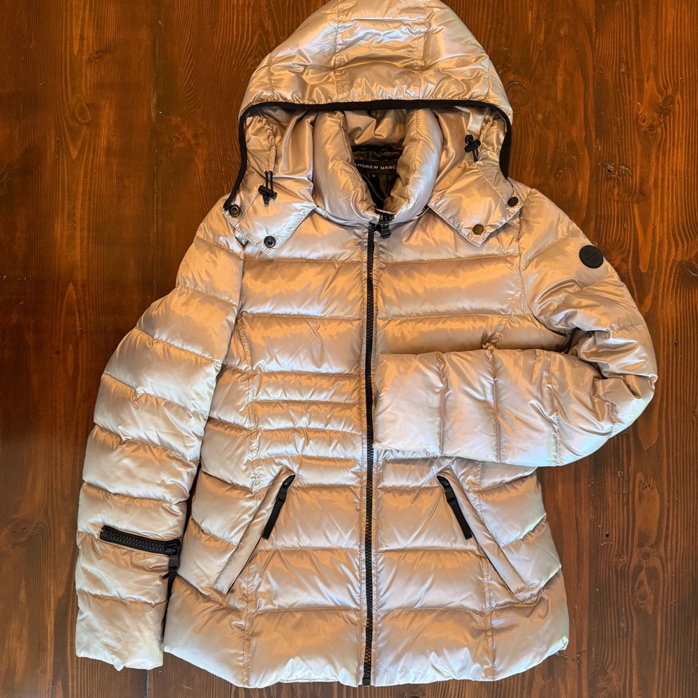 Women's Silver Down Puffer Jacket